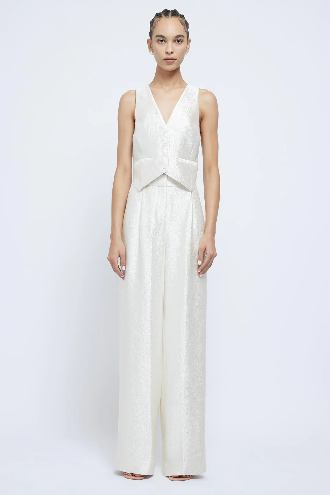 Malcolm Satin Pant - Cream by Jonathan Simkhai | 25 South Boutiques