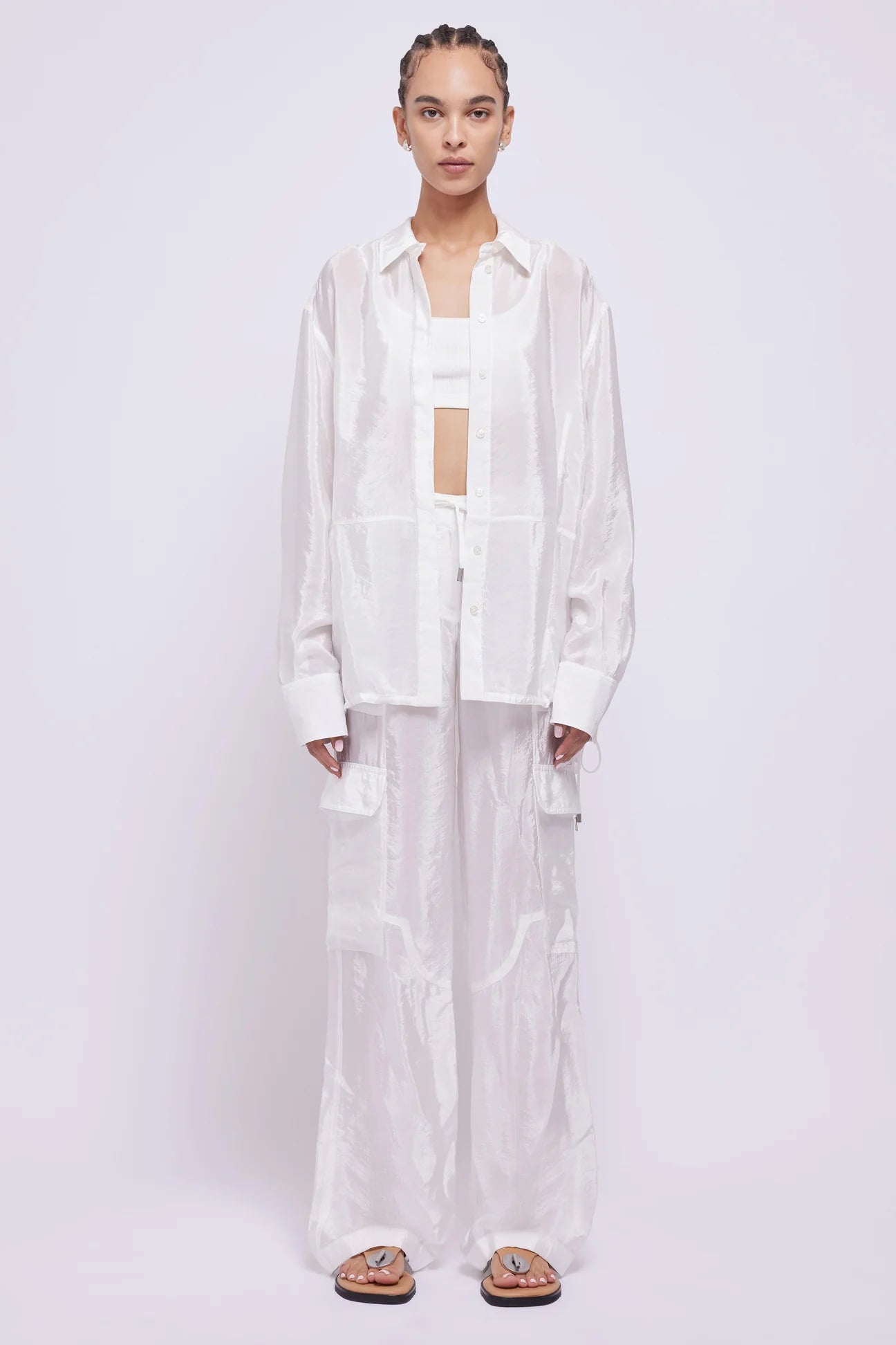 Aurora Pant - White by Jonathan Simkhai | 25 South Boutiques