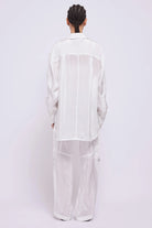 Laylah Shirt - White by Jonathan Simkhai — view 4