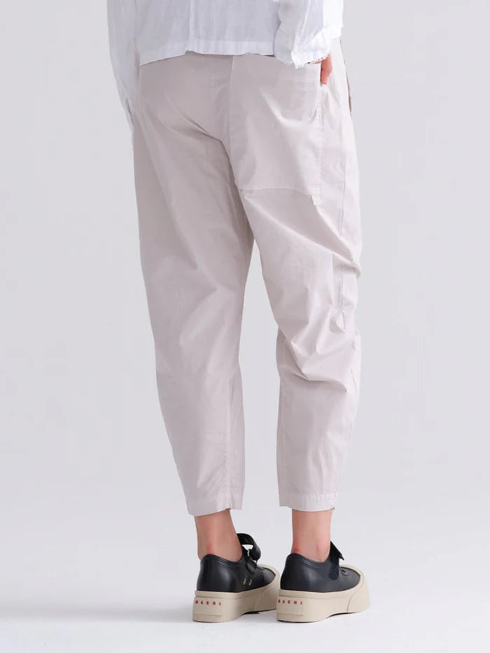 Cotton Stretch Easy Pants - Chalk by Kristensen — alternate view