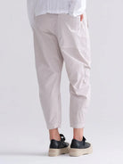 Cotton Stretch Easy Pants - Chalk by Kristensen — alternate view