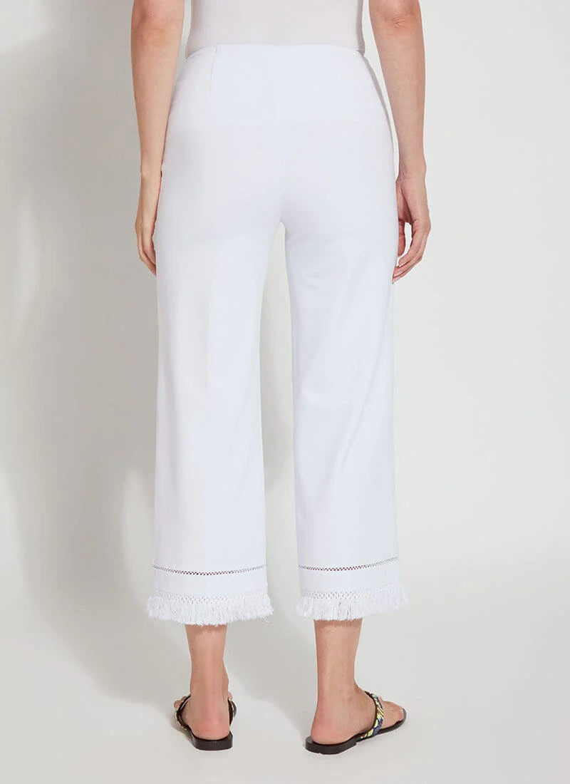 Cropped Coastal Wide Leg Pant - White by Lysse — alternate view