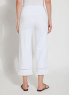 Cropped Coastal Wide Leg Pant - White by Lysse — alternate view