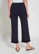 Cropped Coastal Wide Leg Pant - True Navy by Lysse — view 4
