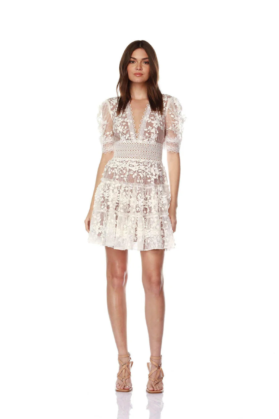 Megan Mini Dress - White by Bronx And Banco | 25 South Boutiques