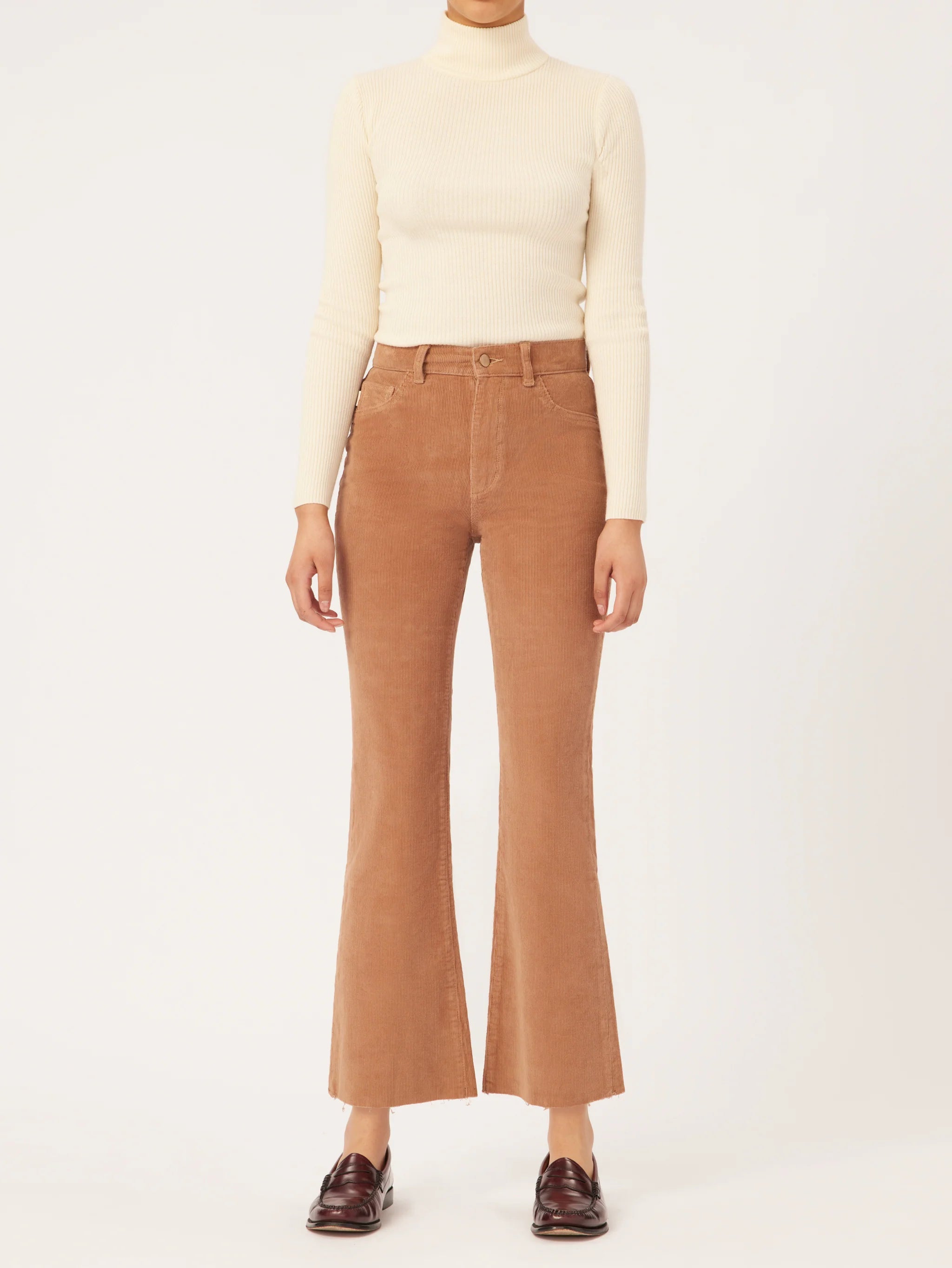 Bridget Corduroy Boot High Rise Instasculpt 27" - Teddy Taupe by DL1961 | 25 South Boutiques