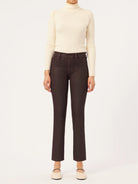 Mara Straight Mid Rise Instasculpt Ankle - Aubergine Coated by DL1961 | 25 South Boutiques