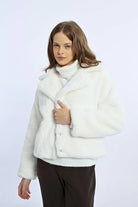 Short Textured Jacket - White by Molly Bracken | 25 South Boutiques