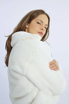 Short Textured Jacket - White by Molly Bracken — alternate view