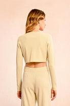 Viscose Tie Bolero - White by Molly Bracken — view 3