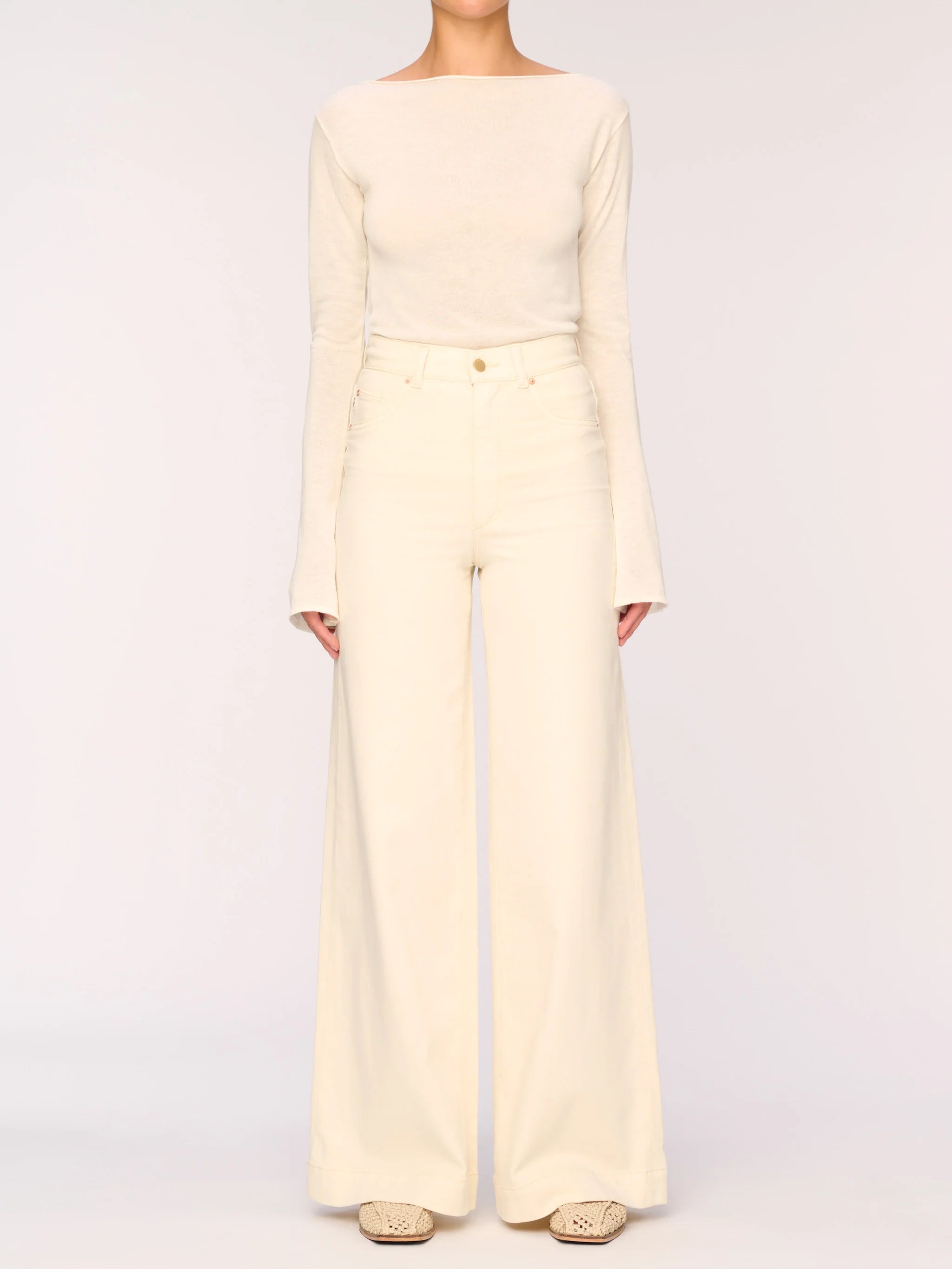 Hepburn Wide Leg High Rise - Manilla Knit by DL1961 | 25 South Boutiques