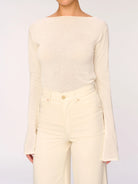 Hepburn Wide Leg High Rise - Manilla Knit by DL1961 — view 5