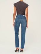 Halle Straight High Rise Instasculpt 29" Jeans - Palm Springs by DL1961 — view 3