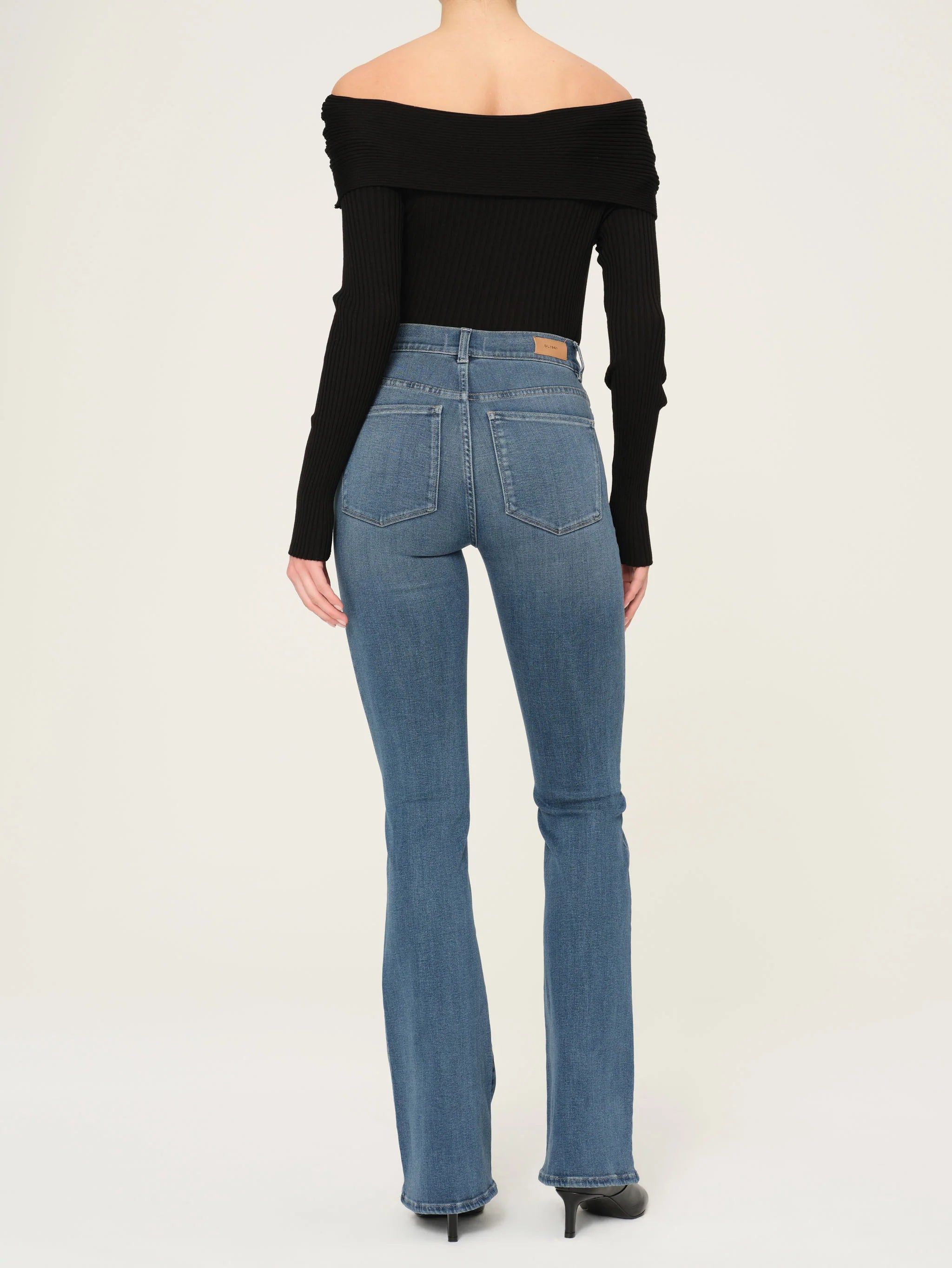 Bridget Boot High Rise Instasculpt 33" Jeans - Vail by DL1961 — view 3