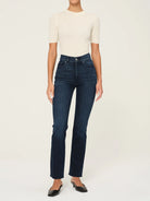 Halle Straight High Rise Instasculpt 29" Jeans - Mediterranean by DL1961 | 25 South Boutiques