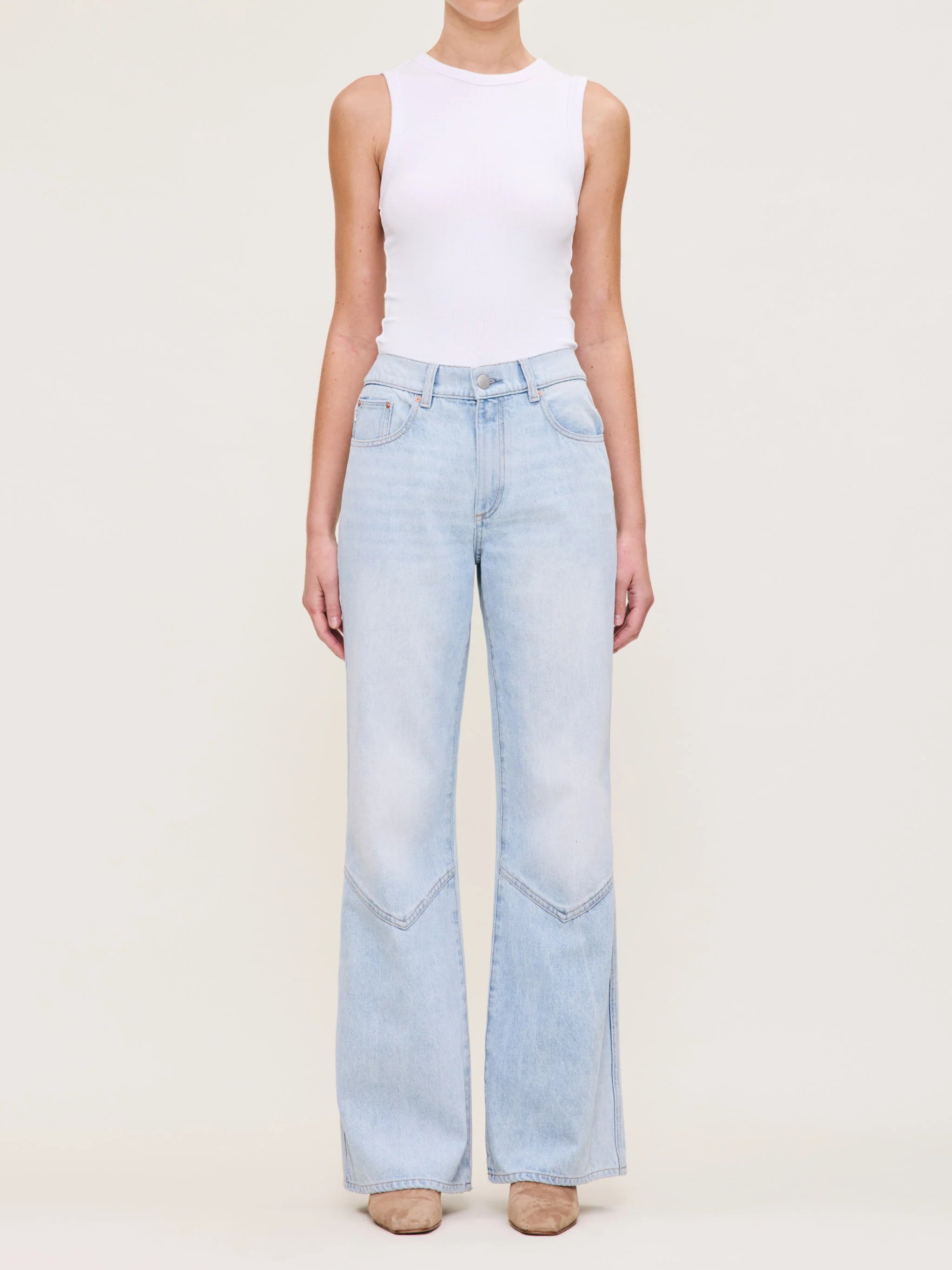 Desi Boot High Rise 32" Jeans - Blue Mist by DL1961 — alternate view