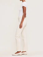 Halle Straight High Rise Instasculpt™ 29" Jeans - Ecru by DL1961 — view 3