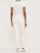 Halle Straight High Rise Instasculpt™ 29" Jeans - Ecru by DL1961 — view 4