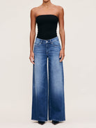 Hepburn Wide Leg Mid Rise 32" Jeans - Blue Harbor by DL1961 | 25 South Boutiques