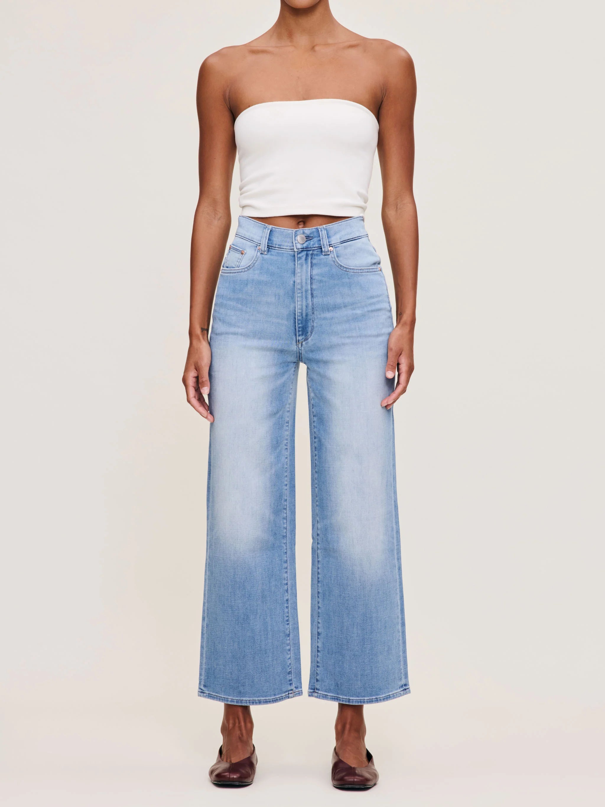 Hepburn Wide Leg High Rise Ankle Jeans - Ramer by DL1961 | 25 South Boutiques