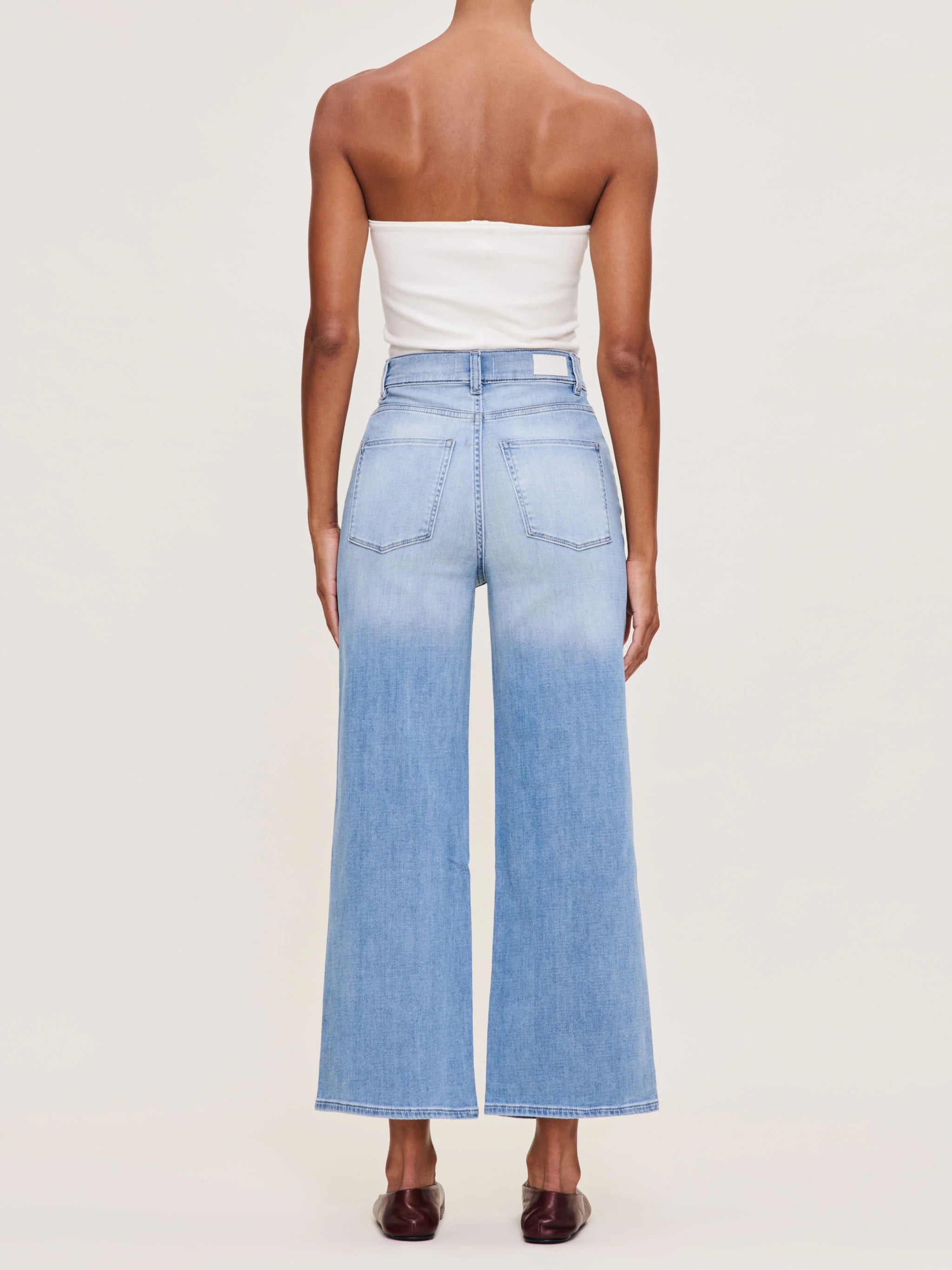 Hepburn Wide Leg High Rise Ankle Jeans - Ramer by DL1961 — view 3