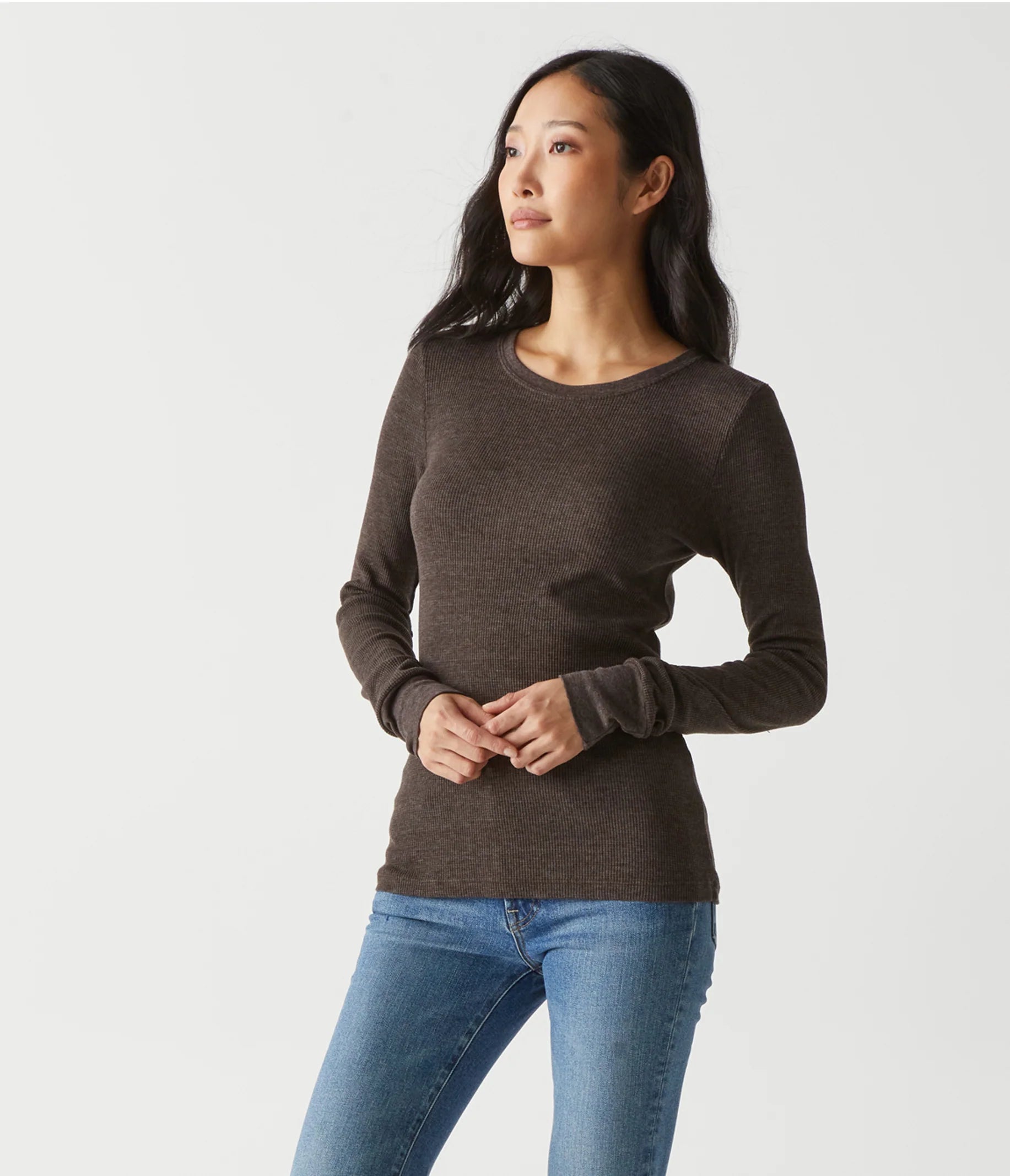 Juliet Thermal Tee - Java by Michael Stars — alternate view