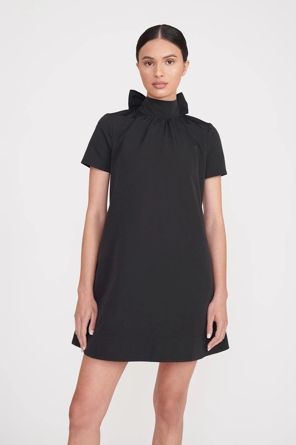 Mini Ilana Dress - Black by STAUD — view 3