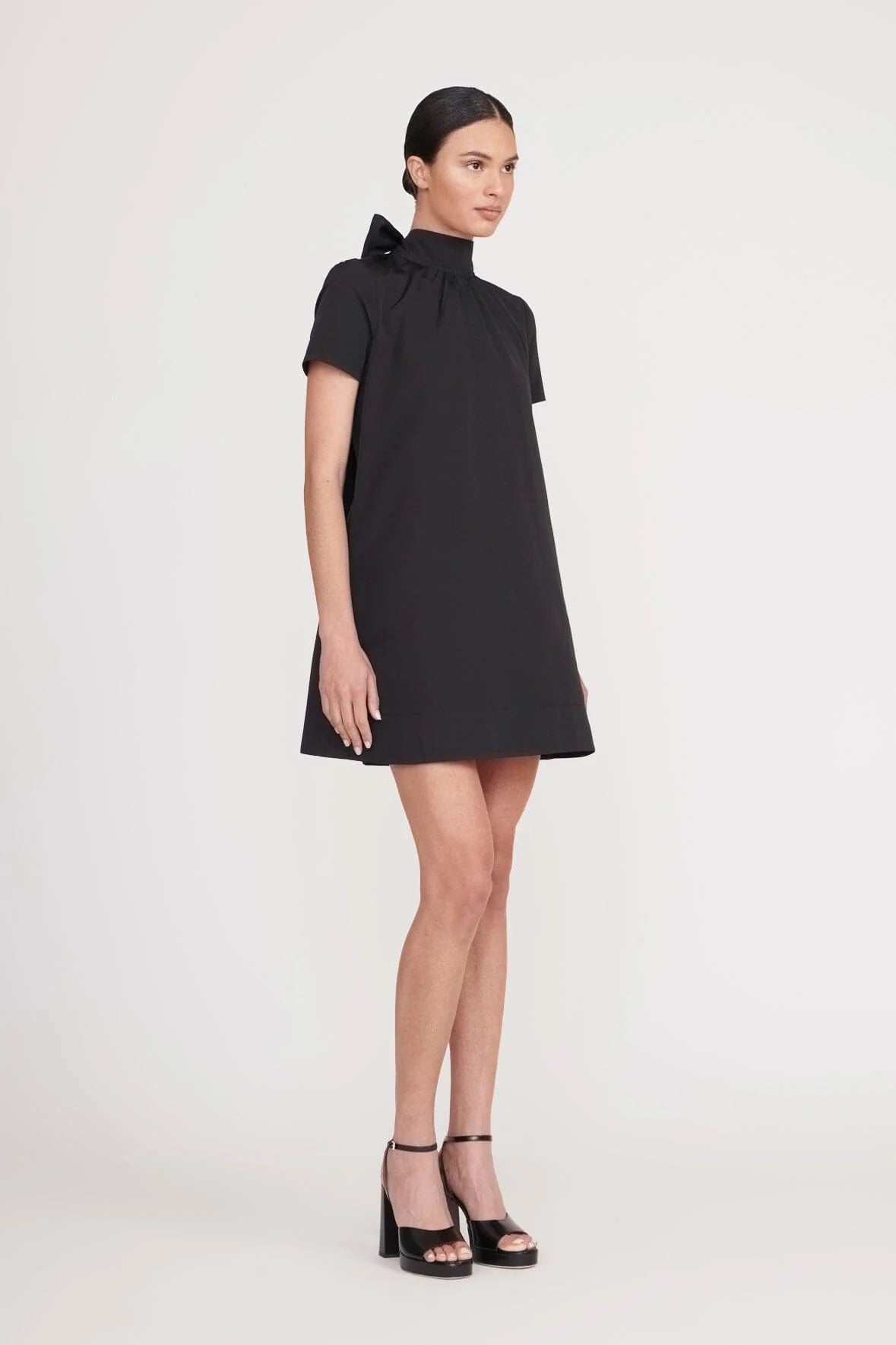 Mini Ilana Dress - Black by STAUD — view 4