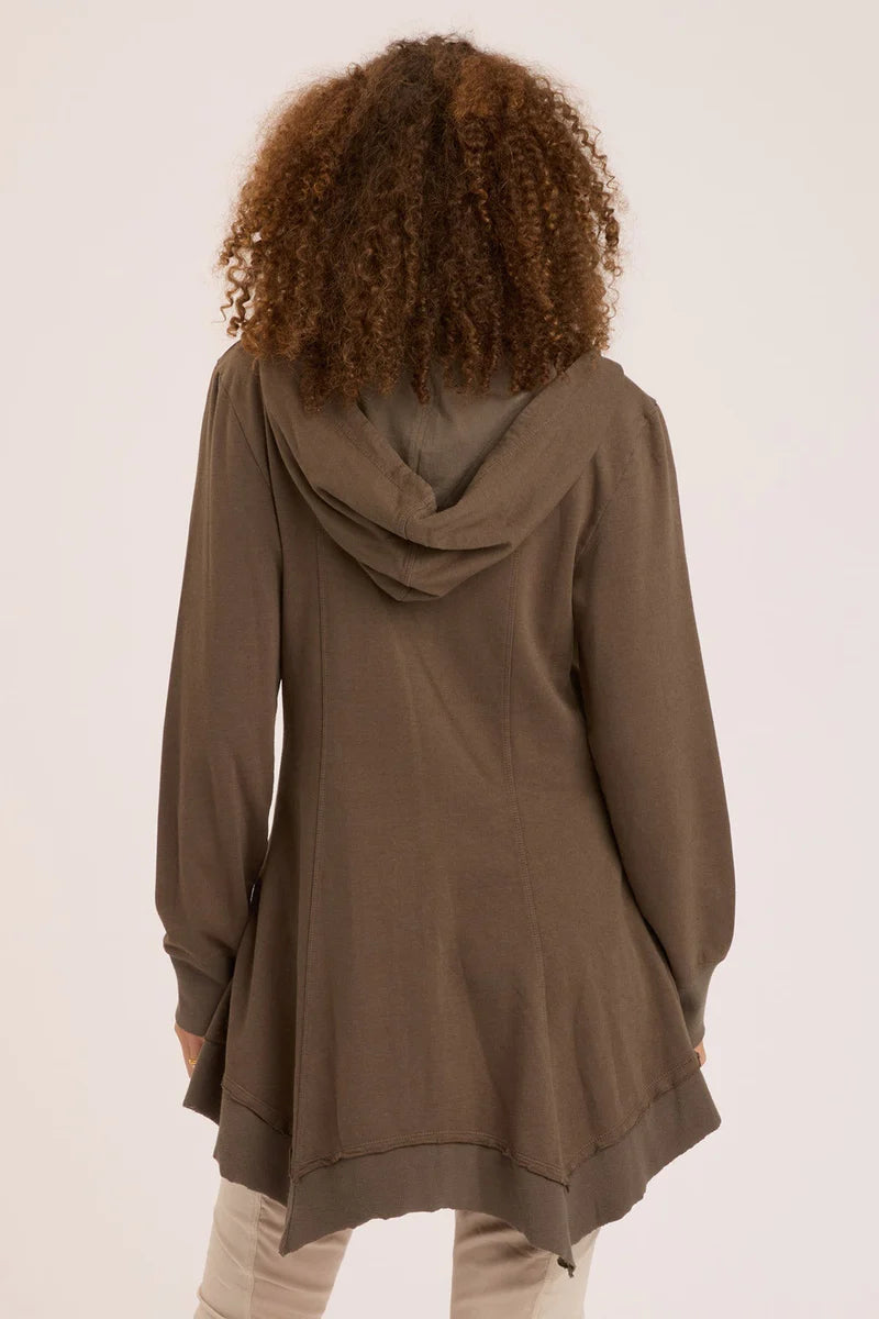 Merchantile Fleece Jacket - Olive by XCVI — view 3