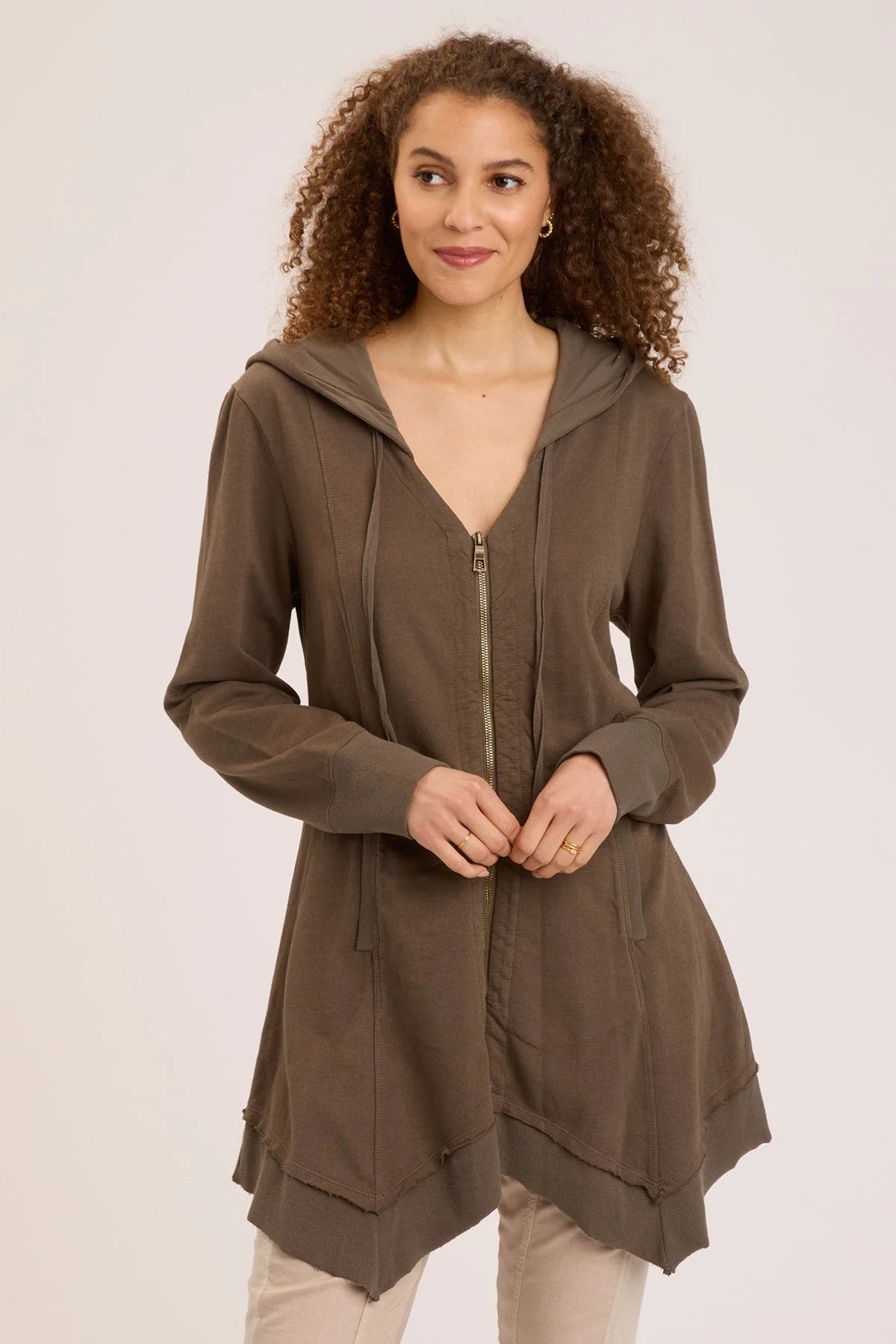 Merchantile Fleece Jacket - Olive by XCVI | 25 South Boutiques