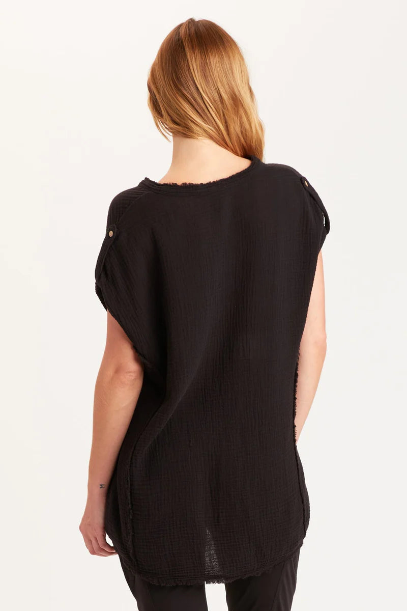 Favreau Top - Black by XCVI — alternate view