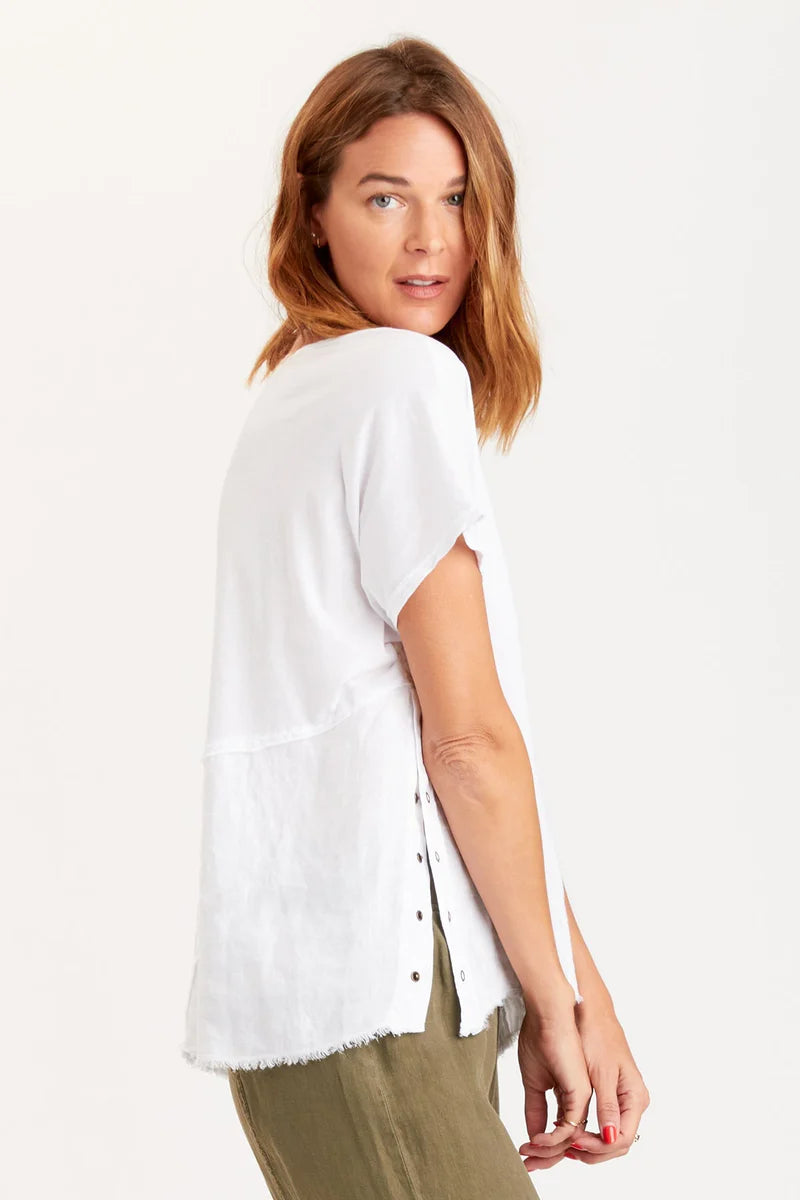 Rian Top - White by XCVI — alternate view