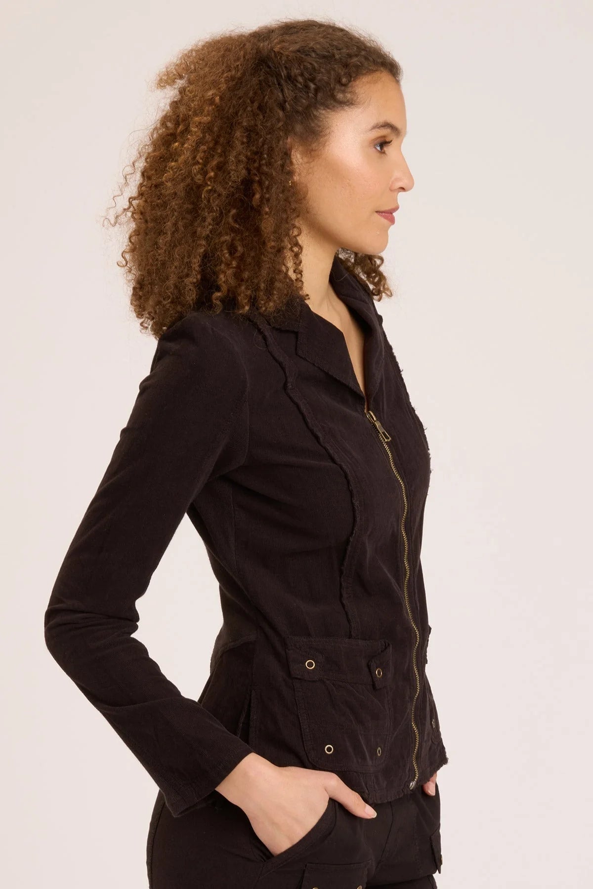 Cord Raphael Blazer - Black by XCVI — alternate view