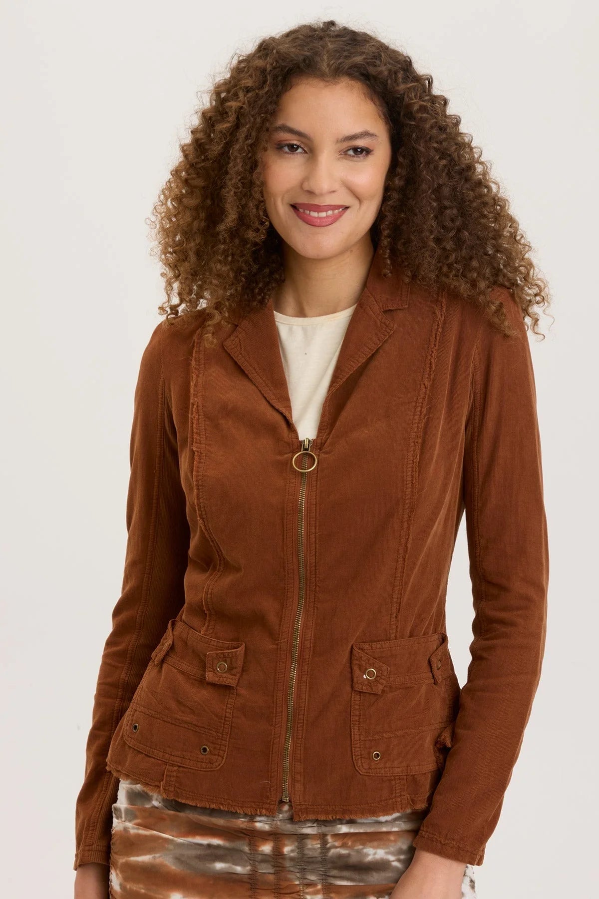 Cord Raphael Blazer - Russet Pigment by XCVI | 25 South Boutiques