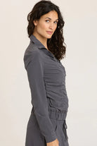 Momentum Jacket - Charcoal by XCVI — alternate view