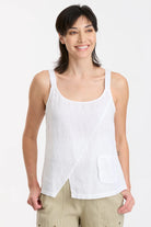Kiesten Tank - White by XCVI | 25 South Boutiques