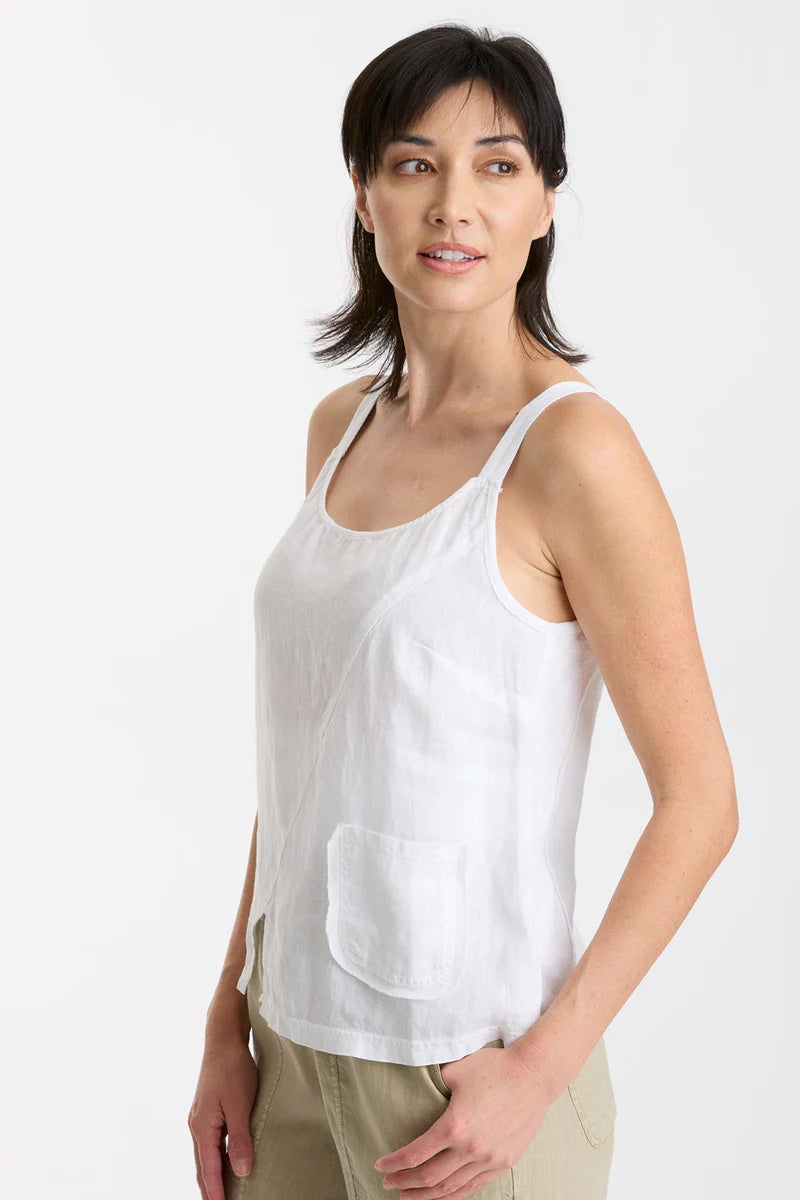 Kiesten Tank - White by XCVI — view 3