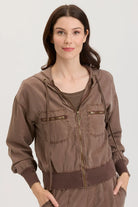 Karney Distressed Bomber - Craft Pigment by XCVI | 25 South Boutiques