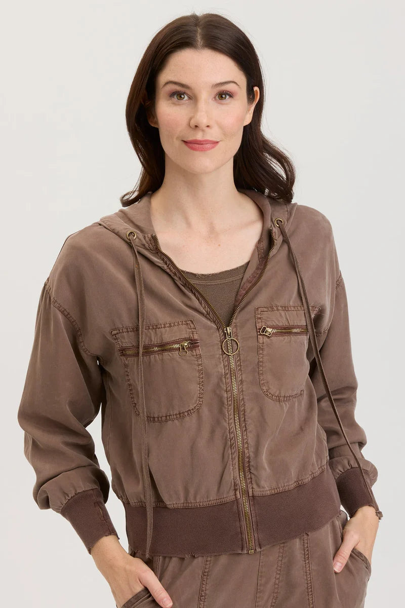 Karney Distressed Bomber - Craft Pigment by XCVI | 25 South Boutiques