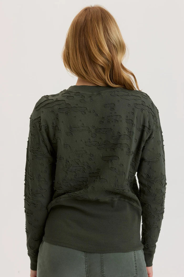 Pugh Long Sleeve Top - Heritage Park Pigment by XCVI — view 3