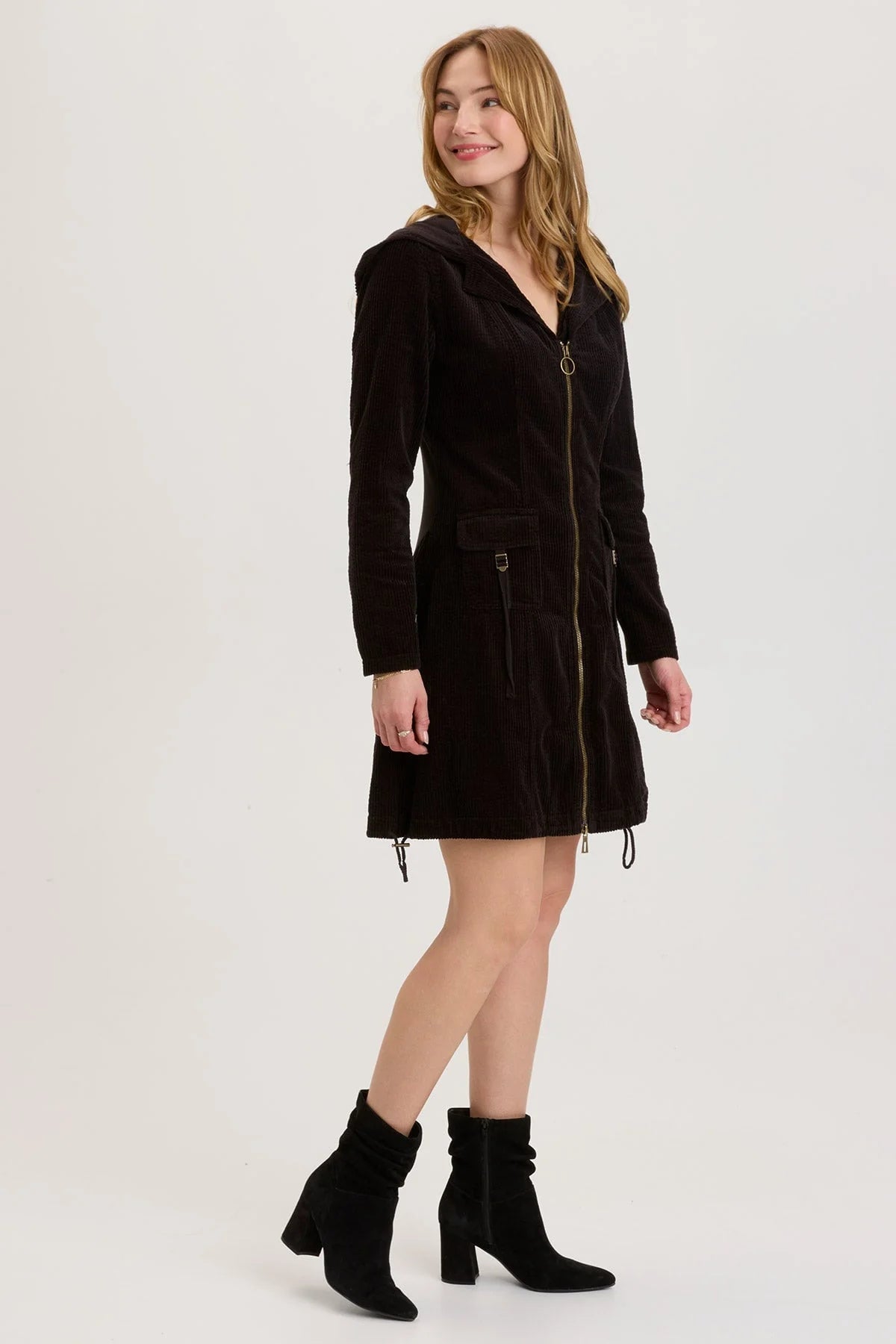 Naja Jacket Dress - Black by XCVI — alternate view