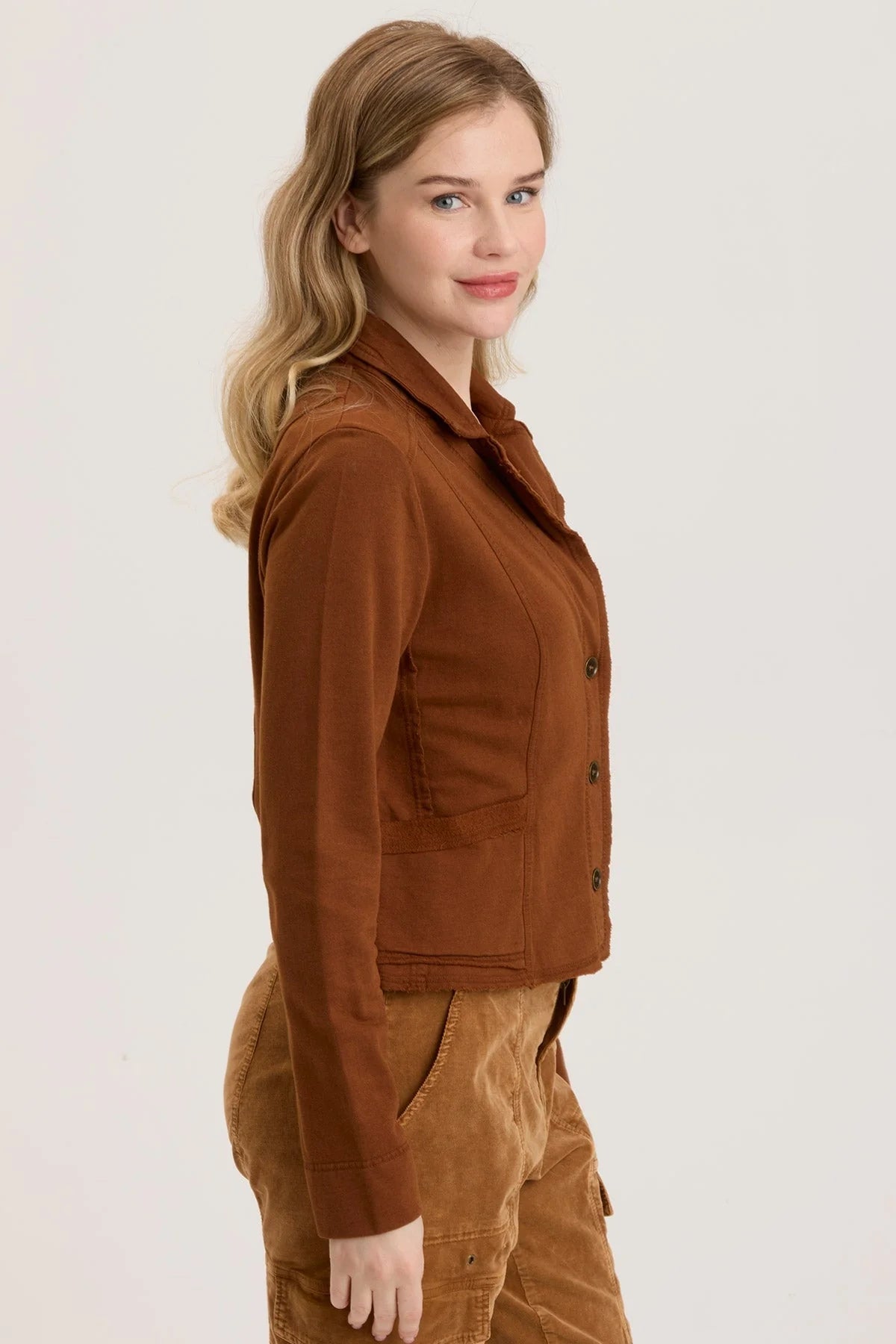 Damia Blazer - Russet Pigment by XCVI — alternate view