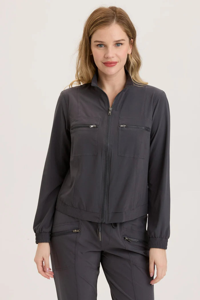 Active Quinn Bomber - Charcoal by XCVI | 25 South Boutiques