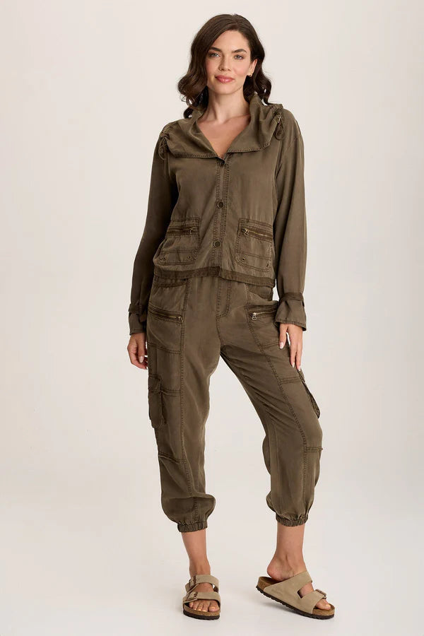 Oziel Twill Utility Jacket - Westgate Pigment by XCVI — view 4