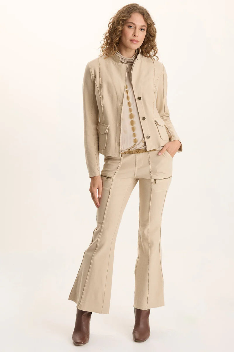 Dunne Twill Knit Stretch Blazer - Park Avenue by XCVI — view 4
