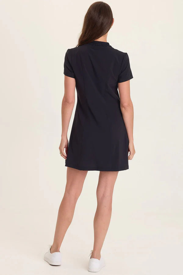 Mulder Active Jacket Dress - Black by XCVI — view 3