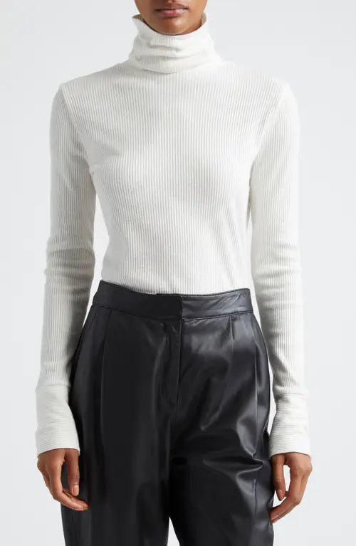 Ananda Long Sleeve Turtleneck - Ivory by Ramy Brook | 25 South Boutiques