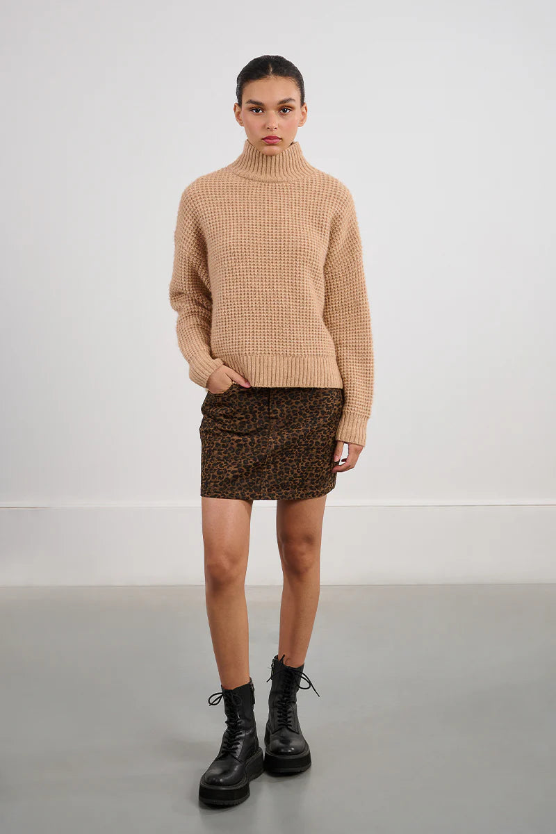 Oversized Knitted Sweater - Beige by Molly Bracken — view 5