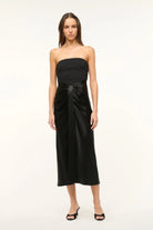Midi Wayfaring Dress - Black by STAUD | 25 South Boutiques
