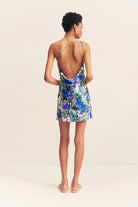 Curlewis One Shoulder Cowl Mini Dress - Ocean Blue by Shona Joy — alternate view